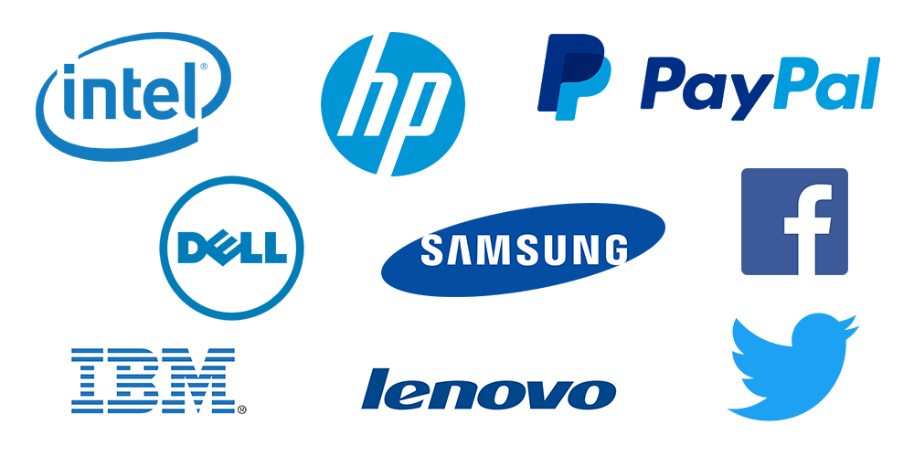 blue tech logos