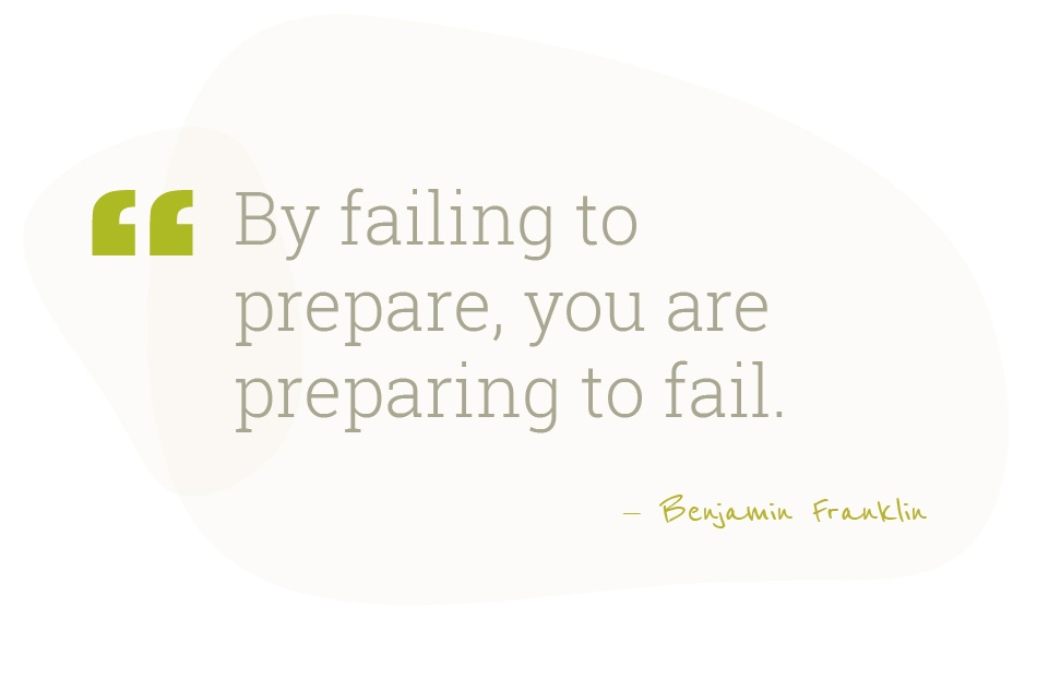 Ben Franklin QUote on preparation