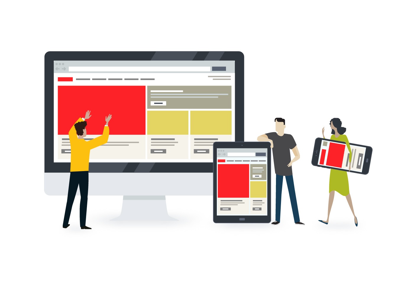 User-friend, mobile-friendly, responsive and search-optimized websites by b.iD