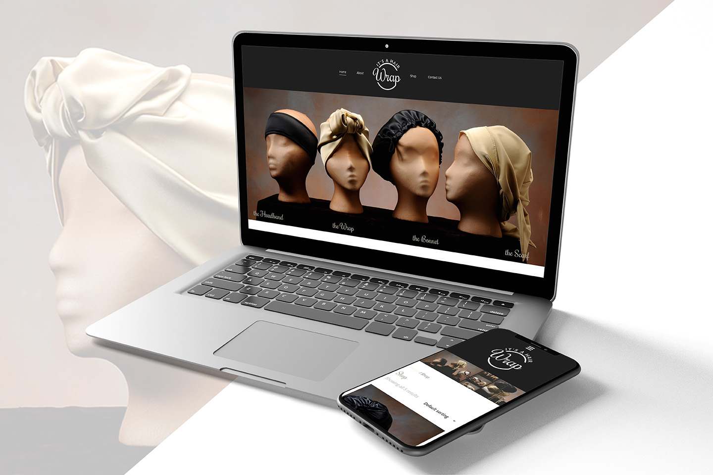 It's A Hair Wrap | Black-owned Protective Silk Scarf e-commerce website
