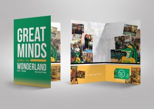 Presentation folder design for Wonderland Inc Schools