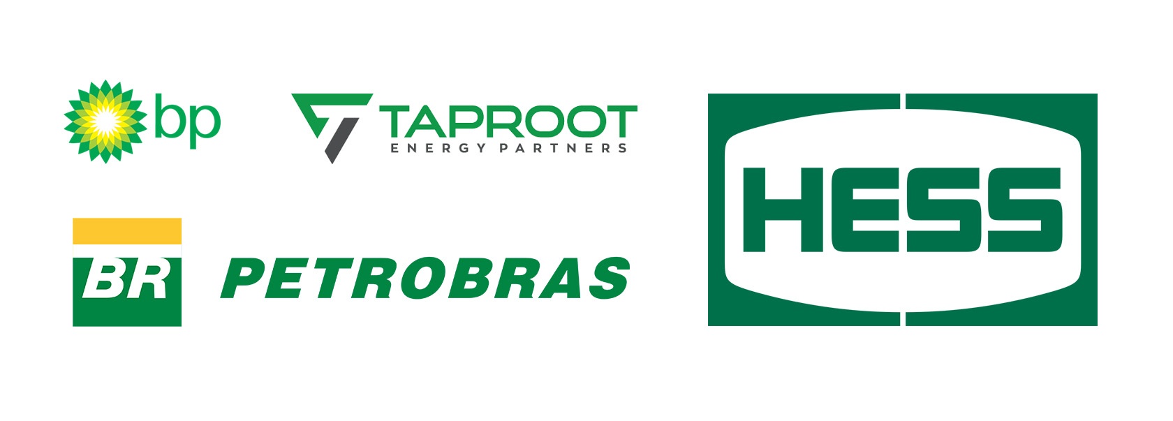 Green logos used in the energy industry.