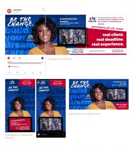 2020 AAF-H Student Conference Social Media Campaign that highlights diverse people around the country doing amazing work like Brandi