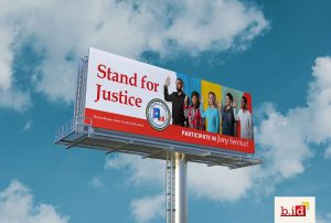Billboard Design to promote Jury Duty for the Harris County District Clerk's office